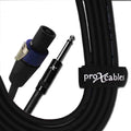 ProX XC-SQ50, 12 AWG SpeakOn to 1/4" TS High Performance Speaker Cable - 50 Feet - Hollywood DJ