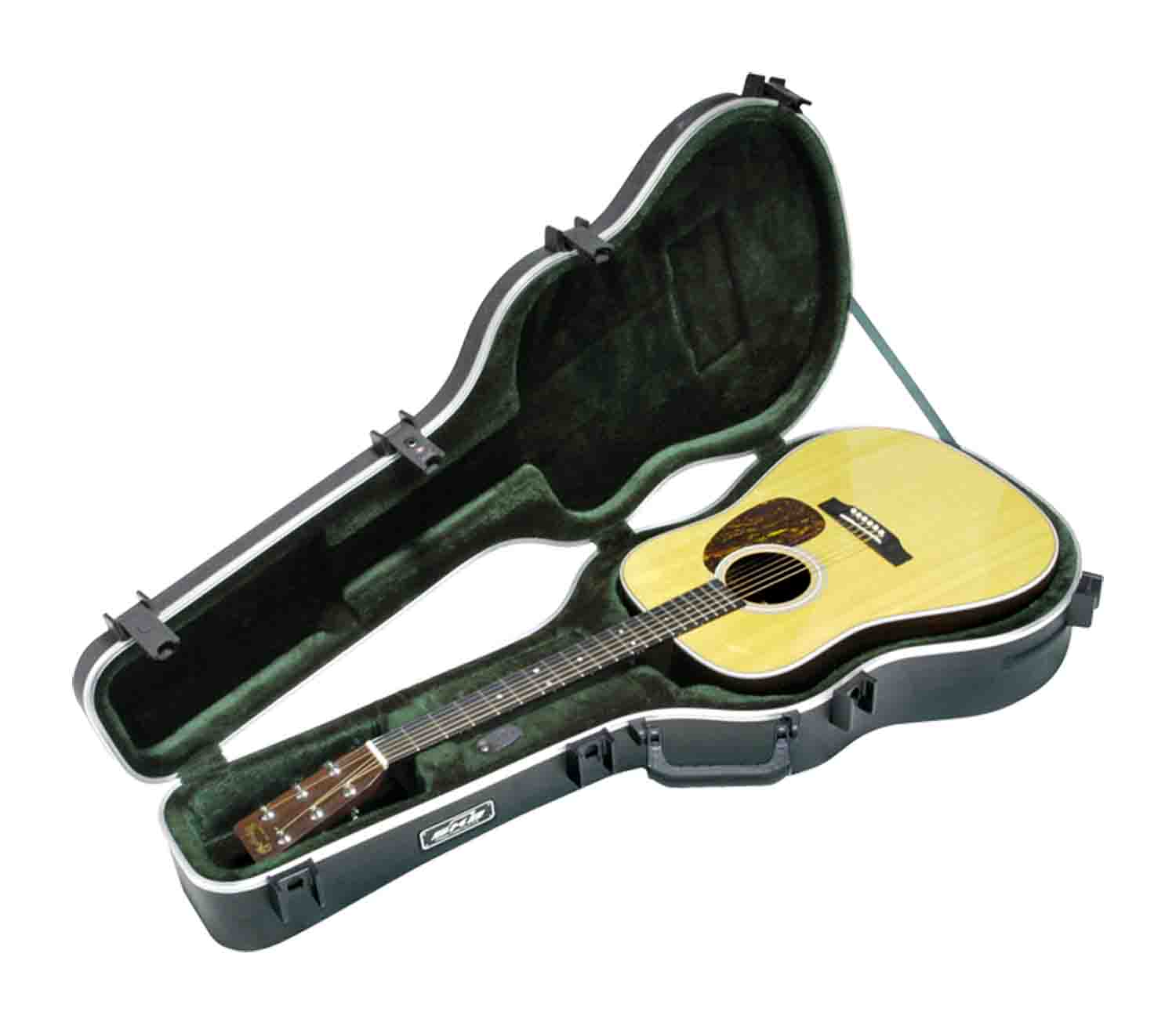 SKB Cases 1SKB-18 Acoustic Dreadnought Deluxe Guitar Case - Hollywood DJ