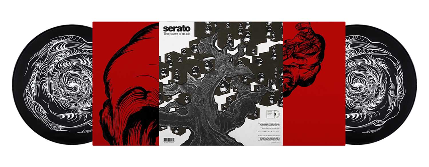 Serato David Ellis Sidewinder Picture Disc 12 Inch Control Vinyl Pressing for Serato DJ Pro - Pair - Hollywood DJ