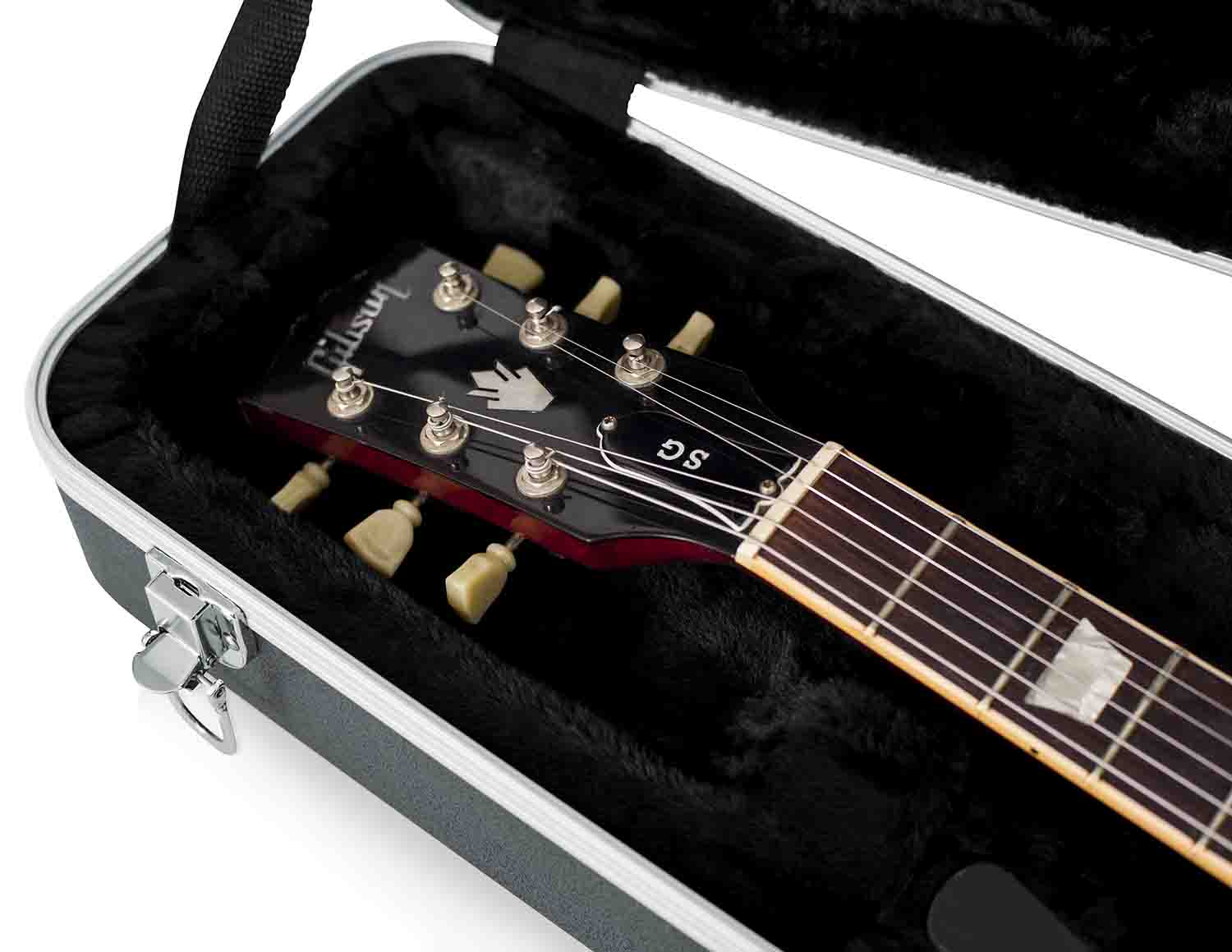 Gator Cases GC-SG Deluxe Molded Guitar Case for Solid-Body Electrics and Gibson SG Guitars - Hollywood DJ