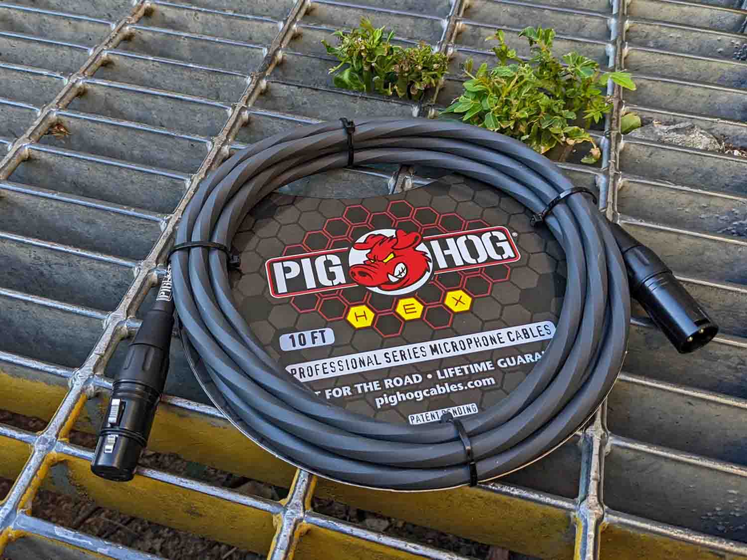 Pig Hog PHMH15GR, Hex Series Mic Cables (Grey, 15ft) - Hollywood DJ