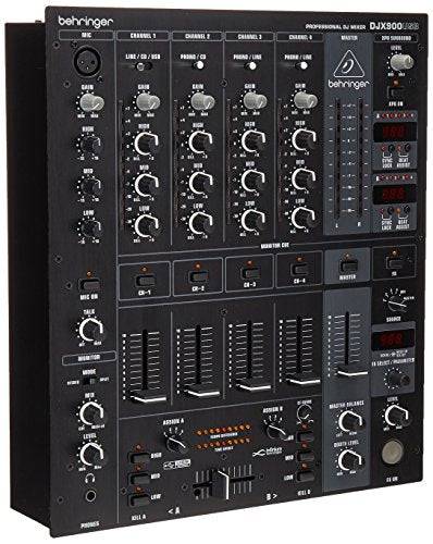 Behringer DJX900USB Professional 5-Channel DJ Mixer with Advanced Digital Effects | Open Box - Hollywood DJ