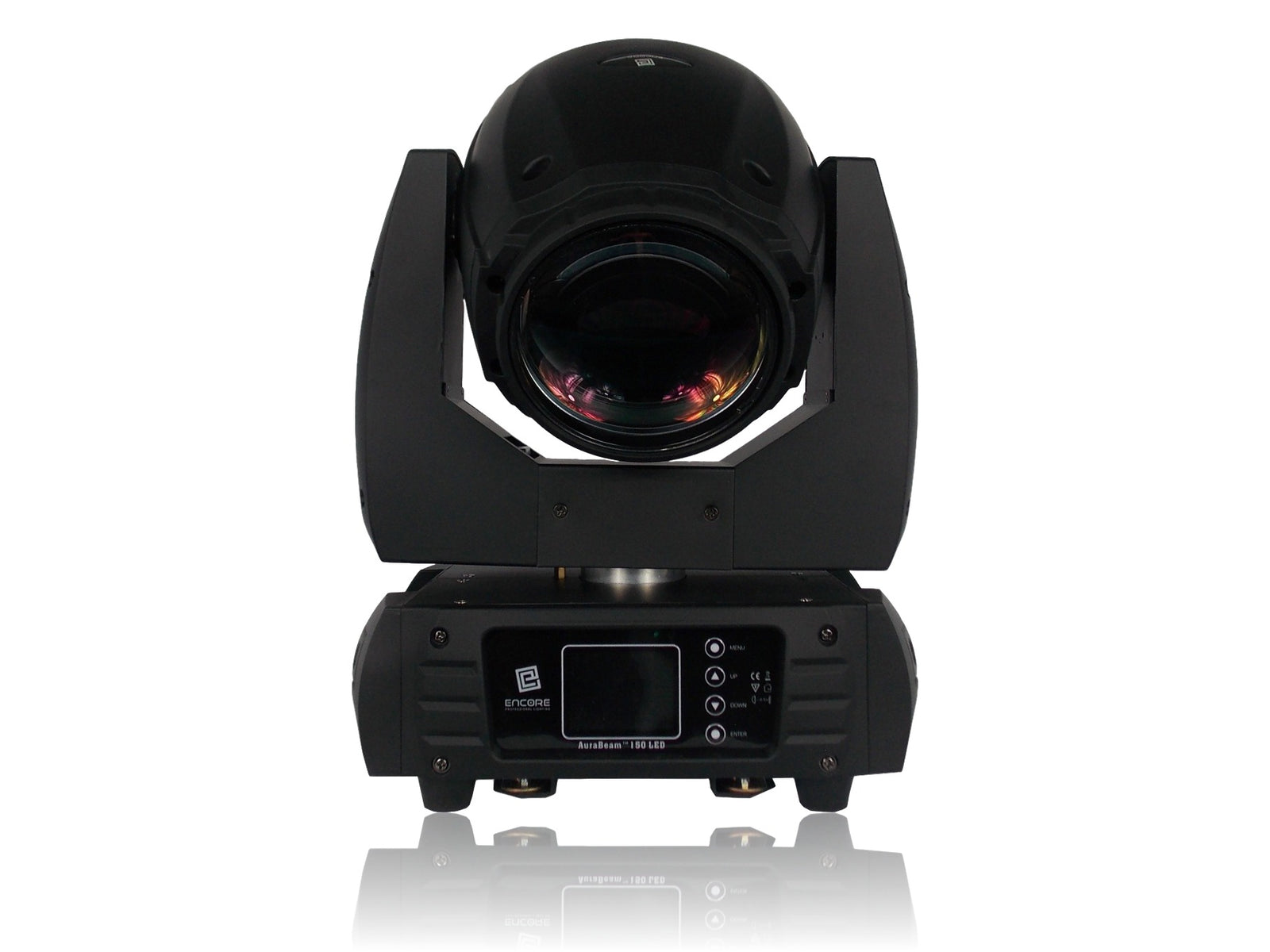 Encore Pro Lighting 4Pk AuraBeam 150 LED w/ Roadcase - 150w LED Moving Head Beam w/ ArtNet and 5 Pin DMX - Hollywood DJ