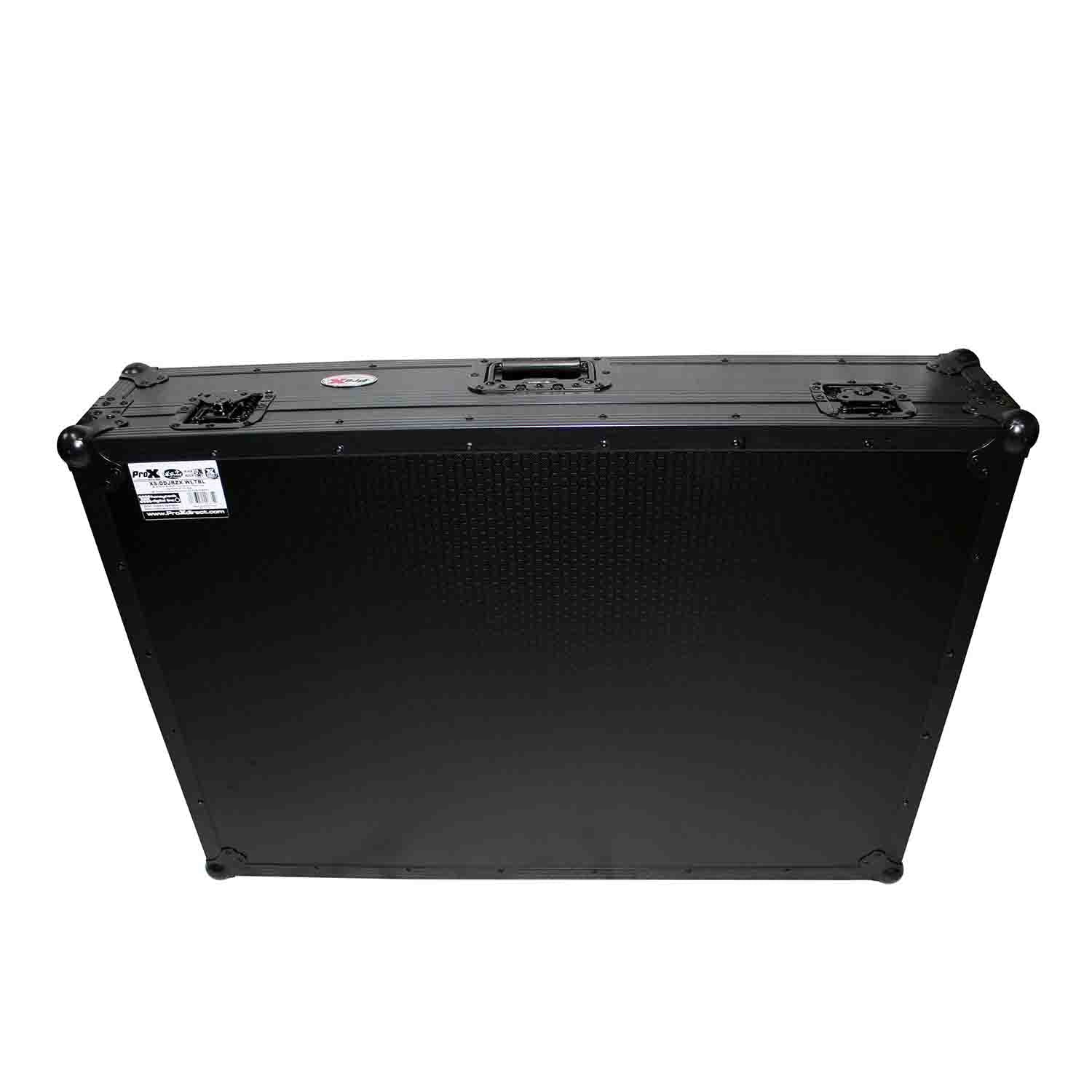 ProX XS-DDJRZXWLTBL DJ Flight Case For Pioneer DDJ-RZX DJ Controller - Black on Black - Hollywood DJ