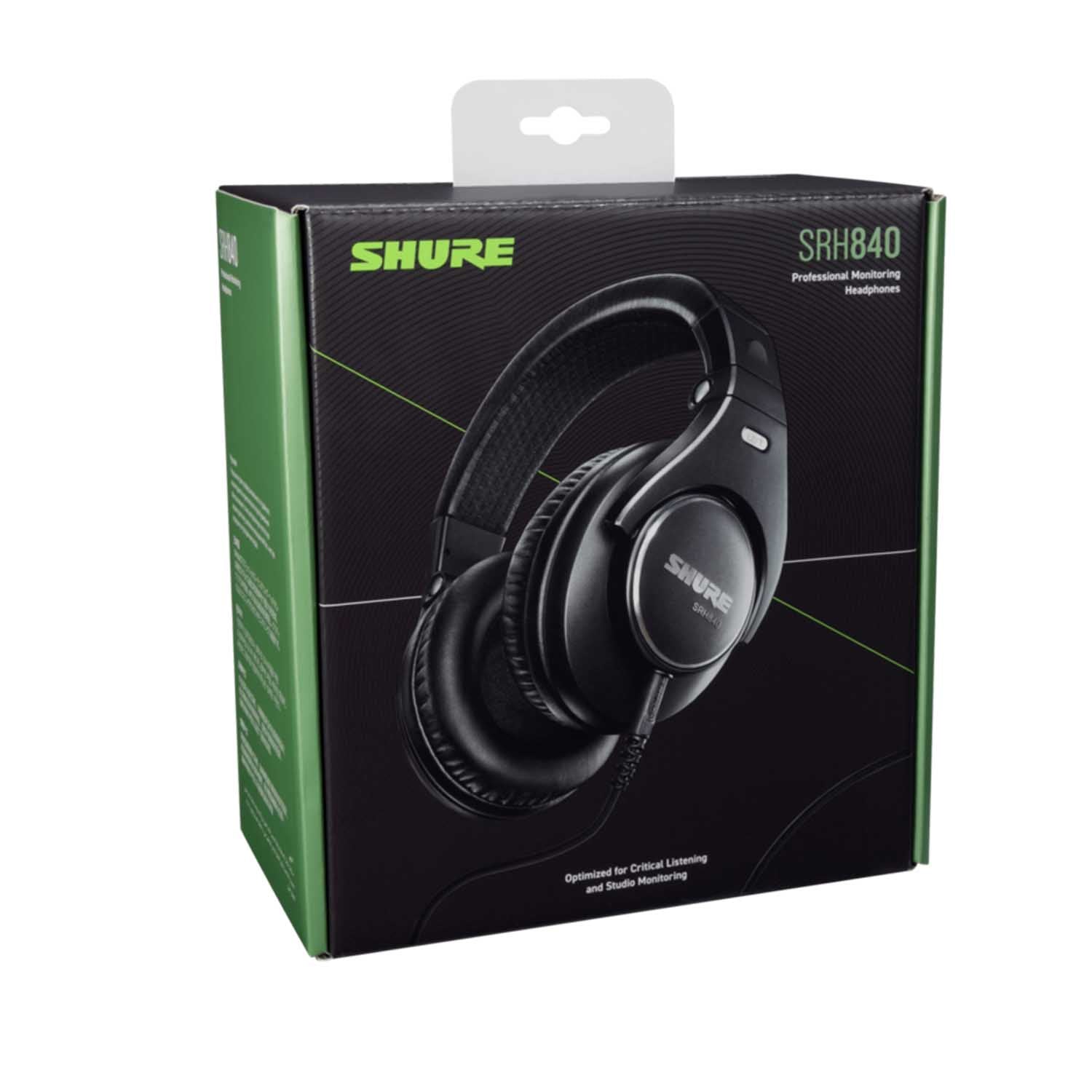 Shure SRH840, Professional Monitoring Studio Headphones - Hollywood DJ