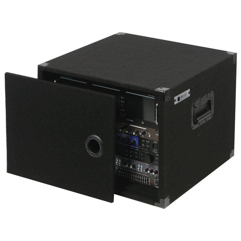 Odyssey CRE08, 8U Carpet Amp Rack Case - Hollywood DJ