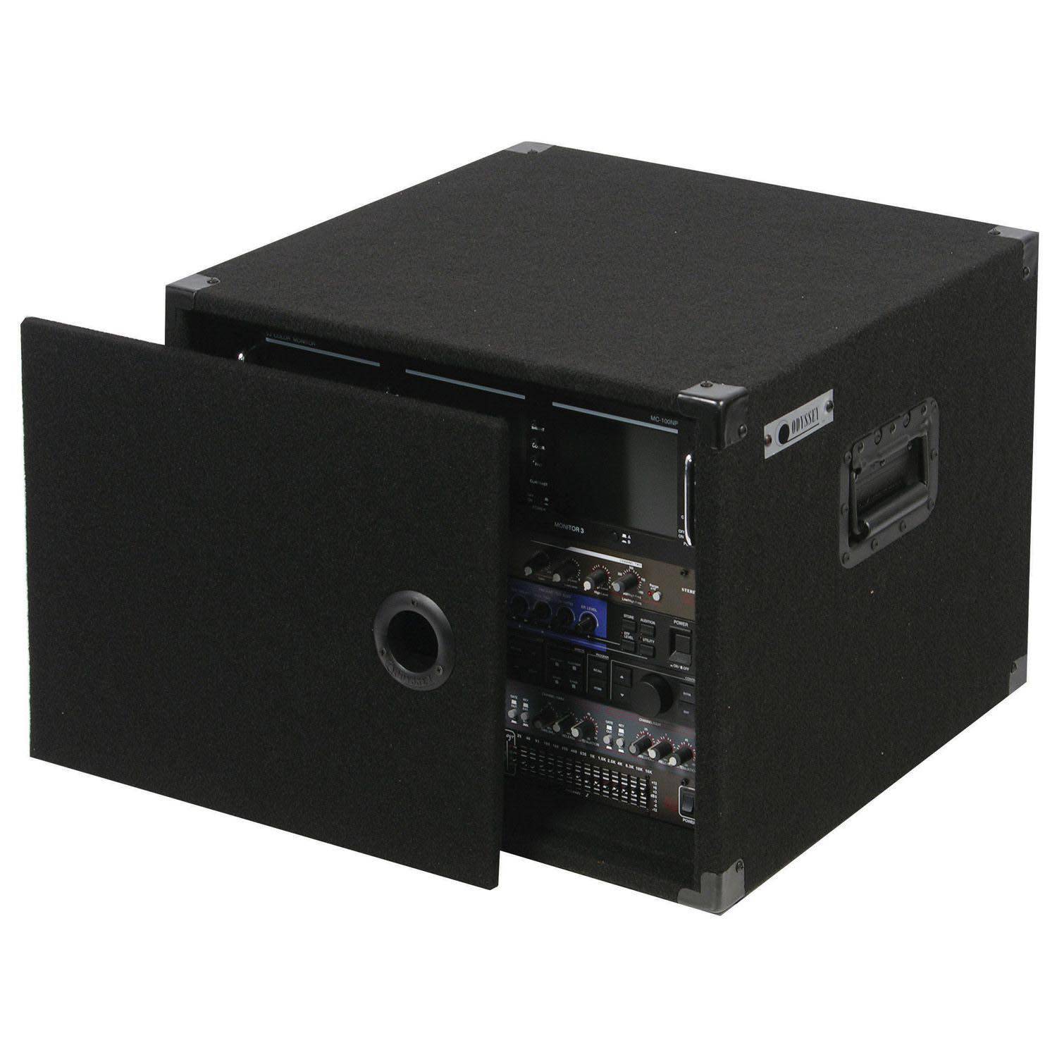 Odyssey CRE08, 8U Carpet Amp Rack Case - Hollywood DJ