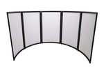 ProX XF-LUNA BLK, DJ Facade 5 Panel Curved with Black White Scrim Kit Black Hardware by ProX Cases