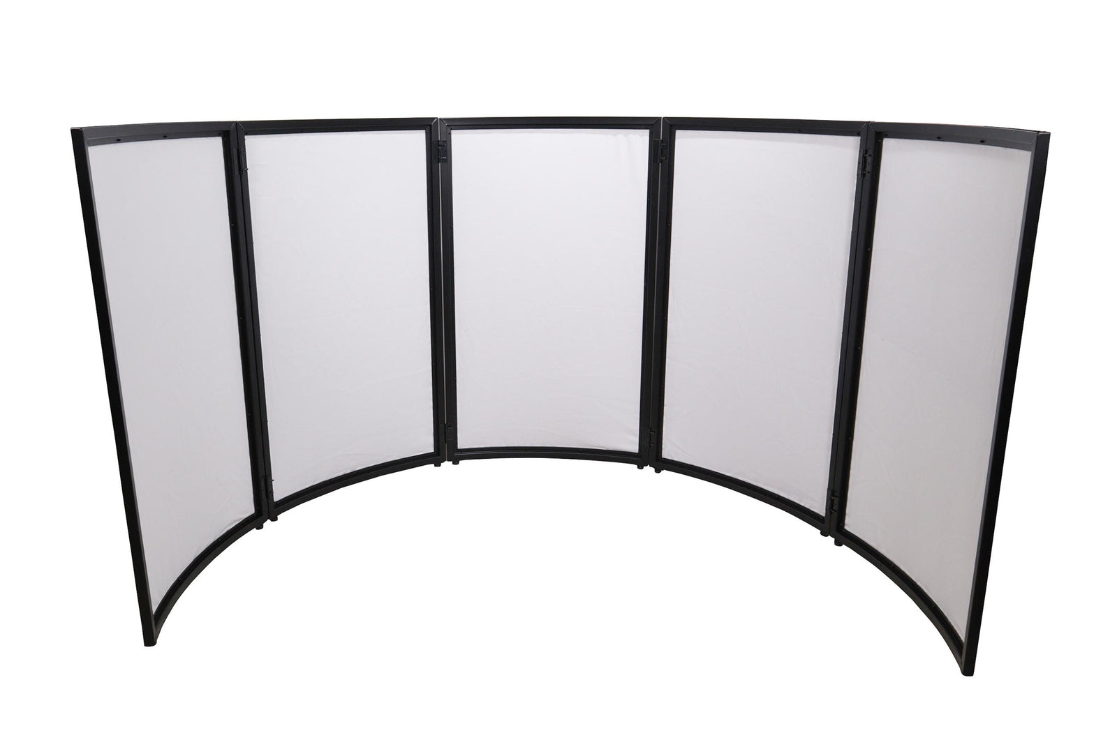 ProX XF-LUNA BLK, DJ Facade 5 Panel Curved with Black White Scrim Kit Black Hardware by ProX Cases