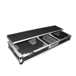 ProX XS-TMC1012WLTFSTND DJ Flight Case Coffin For 10" or 12" Mixer and 2 1200 style Turntables in Standard Mode - Hollywood DJ