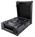ProX XS-CDBL, DJ Flight Case for Large Format CD-Media Player - Black - Hollywood DJ