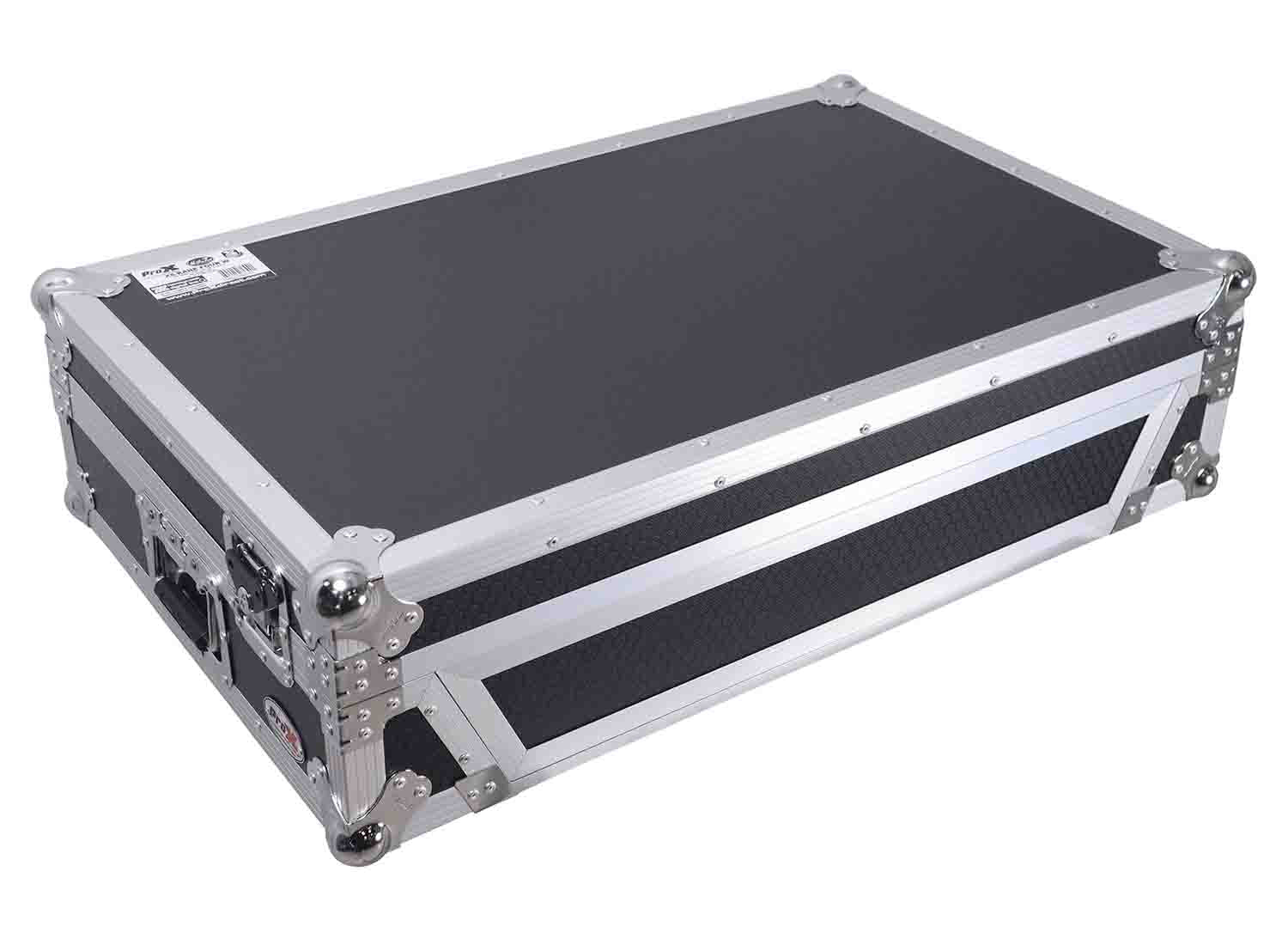 ProX XS-RANEFOURW ATA Flight Style Road Case for RANE Four DJ Controller with 1U Rack Space and Wheels - Hollywood DJ