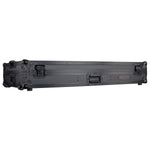 Odyssey FZGSLBM12WRBL Black Low Profile 12″ Format DJ Mixer and Two Battle Position Turntables Flight Coffin Case with Wheels and Glide Platform - Hollywood DJ