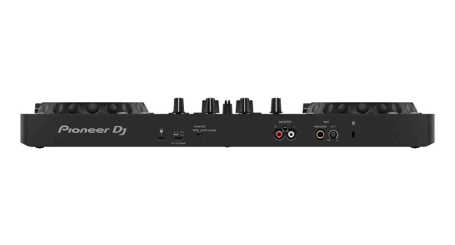 Pioneer DDJ-FLX4, 2- Channel Controller for Rekordbox and Serato DJ Lite Package with Case - Hollywood DJ