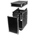 Odyssey FZ1316W 13U Top Slanted 16U Vertical Pro Combo Rack with Casters - Hollywood DJ