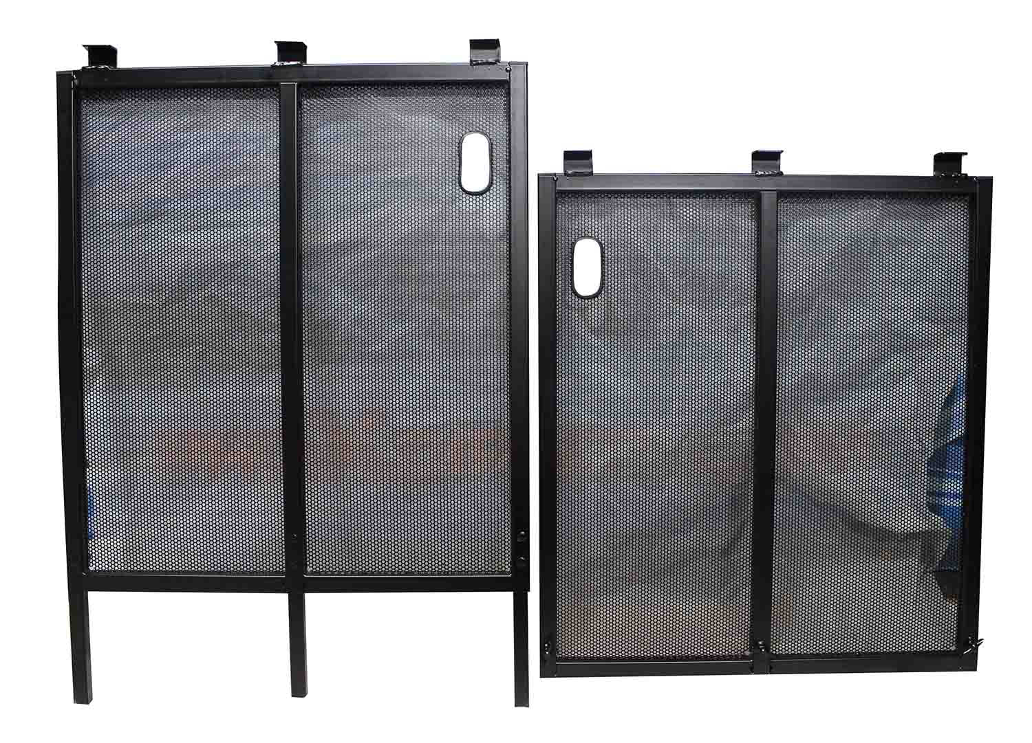 ProX XF-MESA-MK2 DJ Facade Table Station with White & Black Scrims and Padded Carry Bag - Hollywood DJ