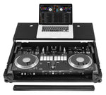 Odyssey FZGSDDJREV7WBL Glide Style Flight Case for Pioneer DDJ-REV7 Controller with Wheels and Laptop Platform - Black - Hollywood DJ