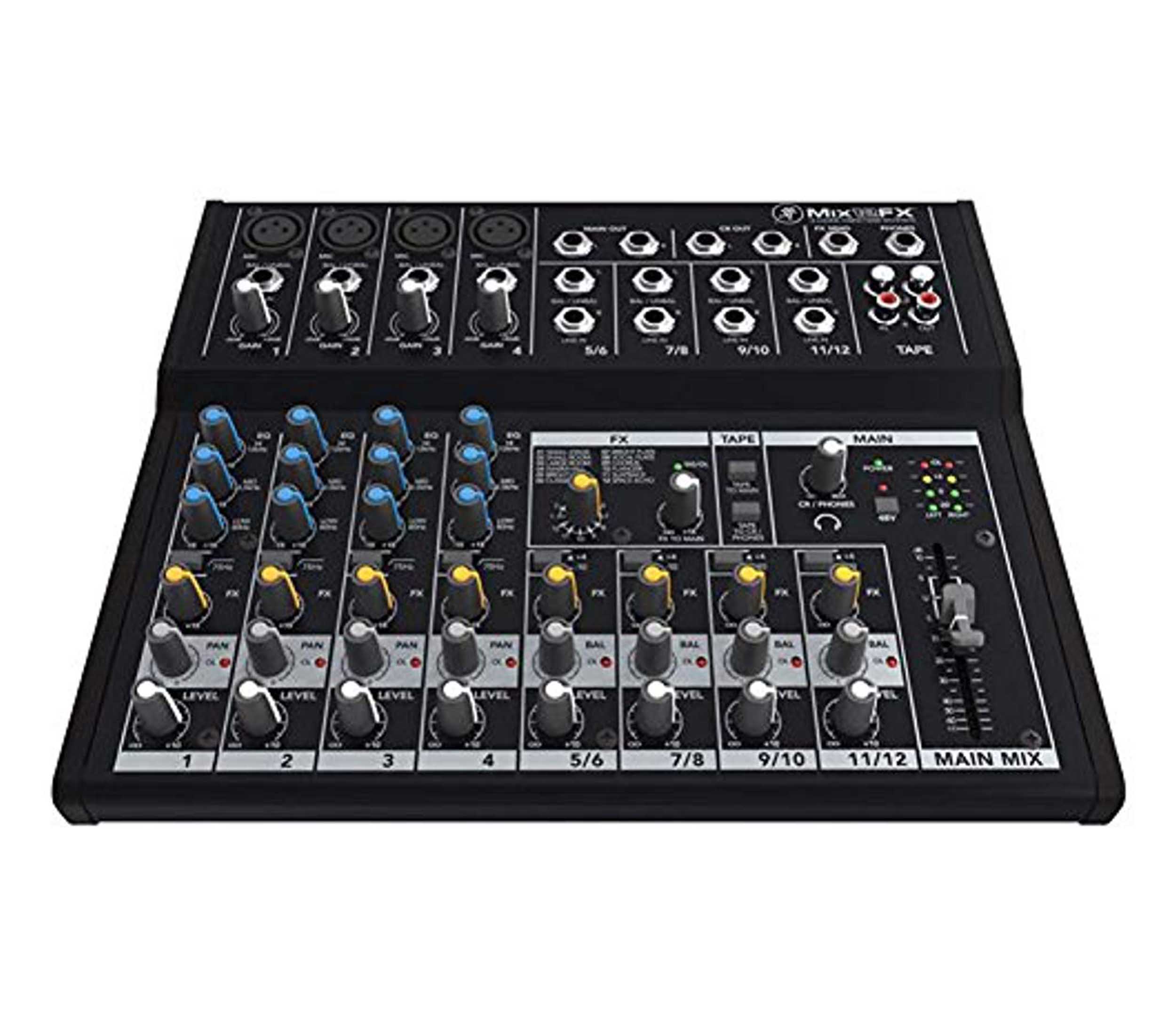 Mackie Mix12FX 12-channel Compact Mixer with FX - Hollywood DJ