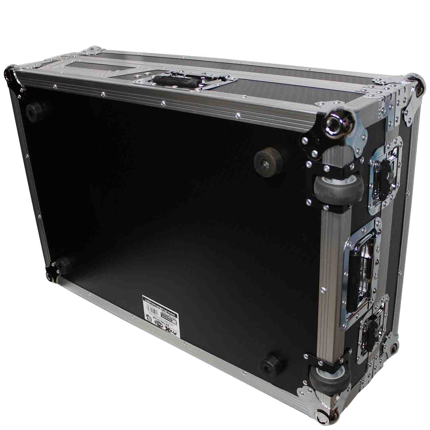 ProX XS-TMC1012W DJ Flight Case For Single Turntable In Battle Mode and 10 Inch or 12 Inch Mixer - Hollywood DJ