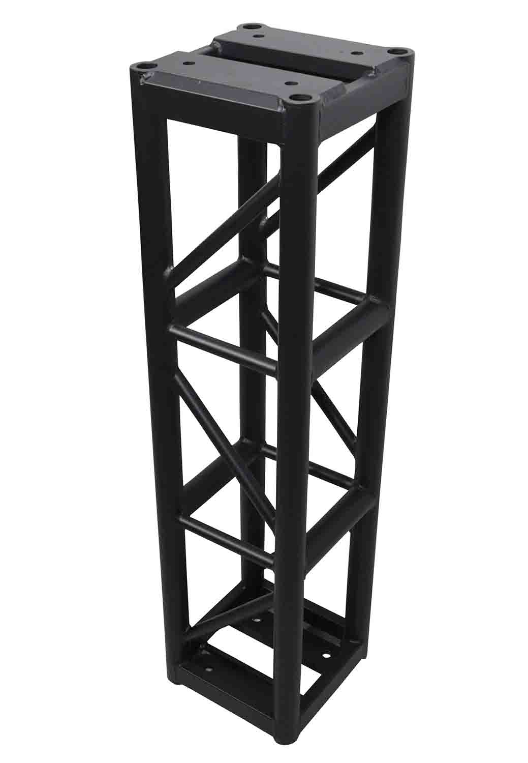 ProX XT-BT1204 BLK, BoltX Black Bolted 12 Inch Professional Box Truss Segment - 4 Feet - Hollywood DJ