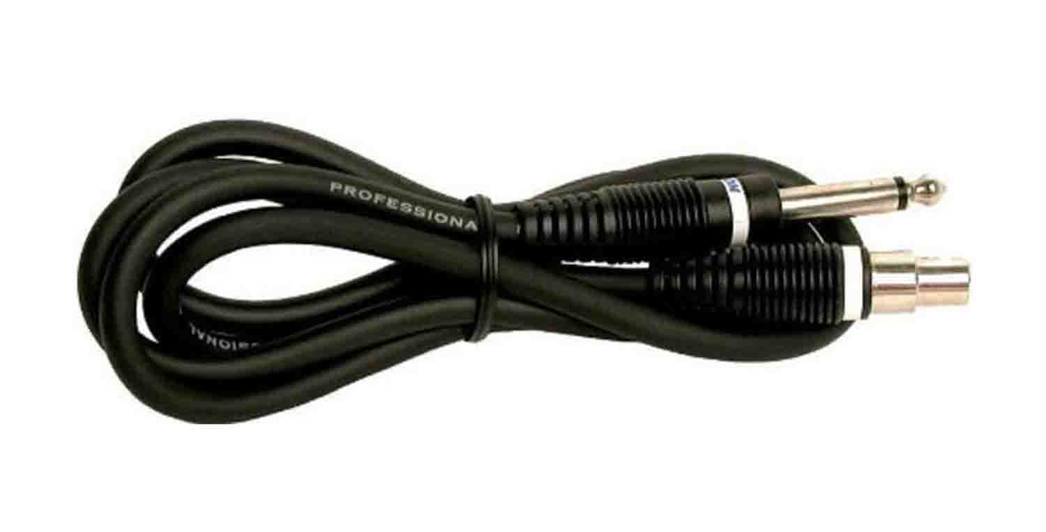 Samson GC32, 1/4" to P3 Connector Guitar Cable for Concert 77 Wireless Systems - Hollywood DJ