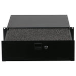 Odyssey ADFRD03 3U Rack Mountable Drawer With Interior Diced Foam - Hollywood DJ