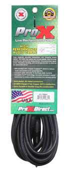 Prox XC-TRS25 Balanced 1/4" TRS-M to TRS-M High Performance Audio Cable - 25 Feet - Hollywood DJ