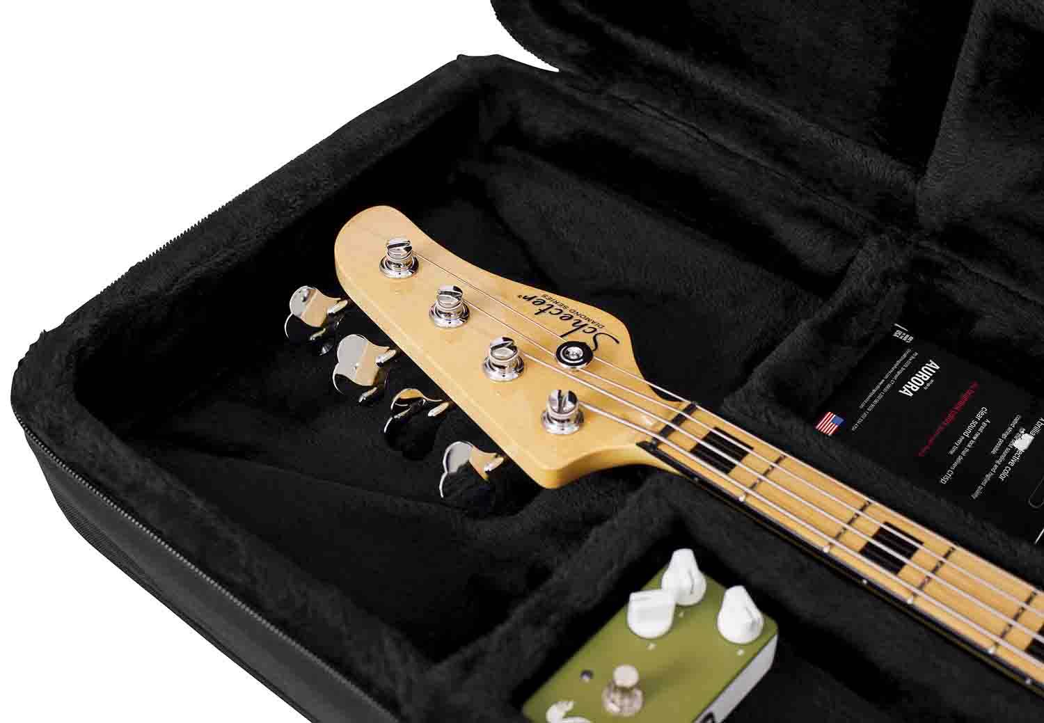 Gator Cases GL-BASS Rigid EPS Polyfoam Lightweight Guitar Case for Bass Guitars - Hollywood DJ