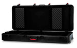 Gator Cases GTSA-KEY76D Keyboard Case for Extra Deep 76-note Keyboards with Wheels - Hollywood DJ