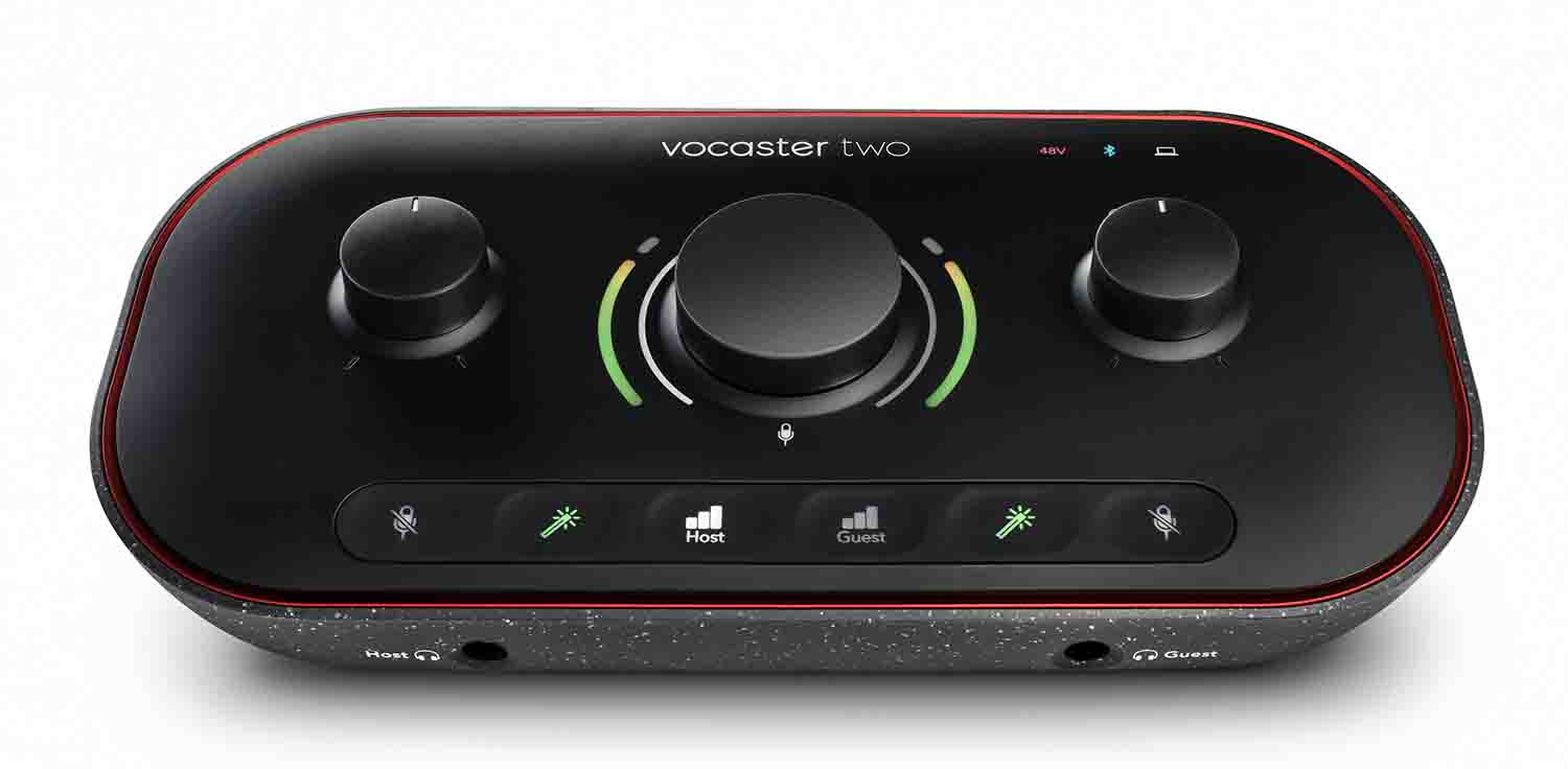 Focusrite Vocaster Two USB-C Podcasting Audio Interface - Hollywood DJ