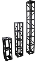 ProX XT-BT1208 BLK, 3mm Wall BoltX Black Bolted 12 Inch Professional Box Truss Segment - 8 Feet - Hollywood DJ