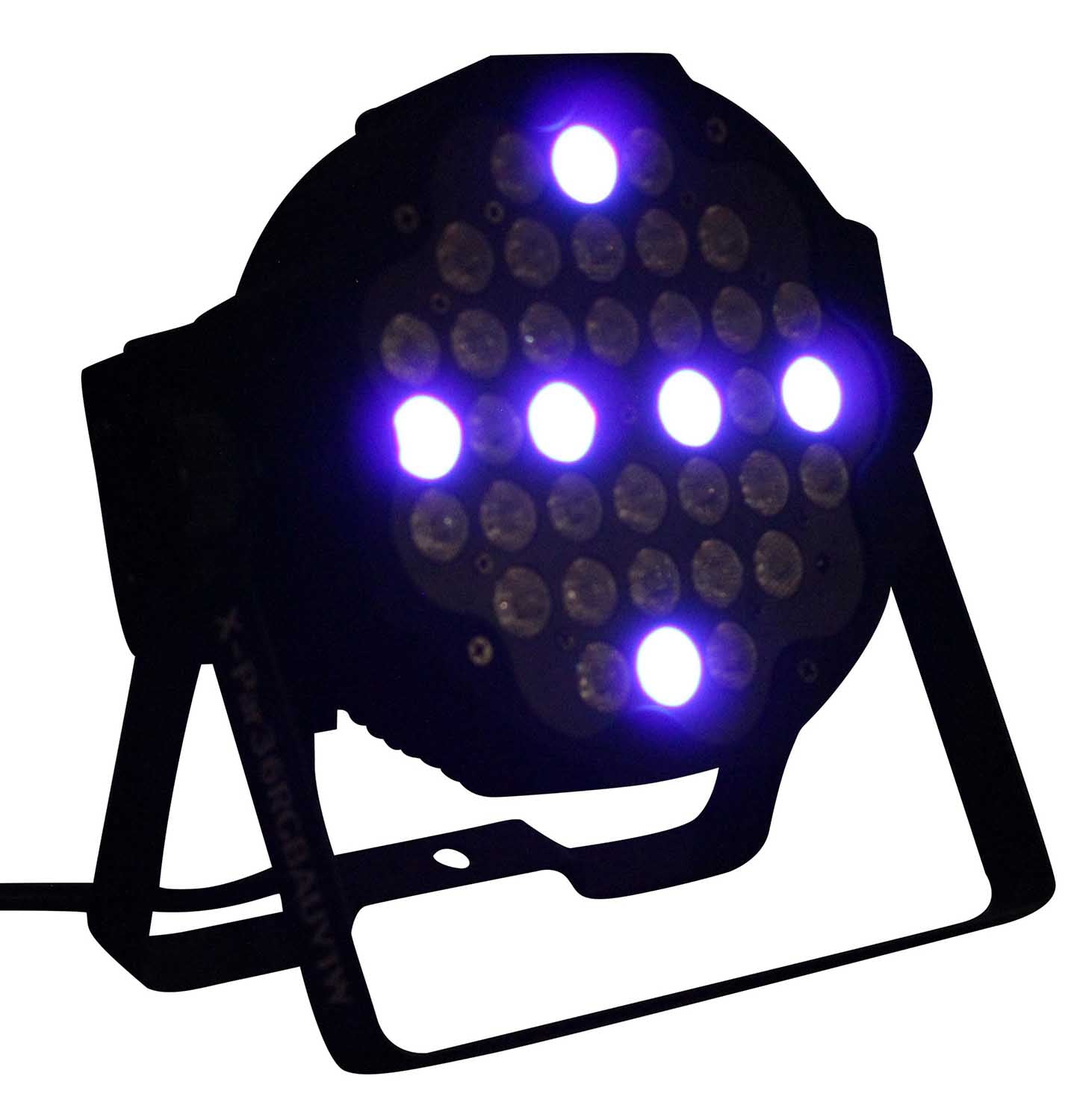 ProX X-PAR36RGBAUV-1W IRC, Fusion RGBA UV Par 36x 1W LED Slim Par fixture Black Housing - Hollywood DJ