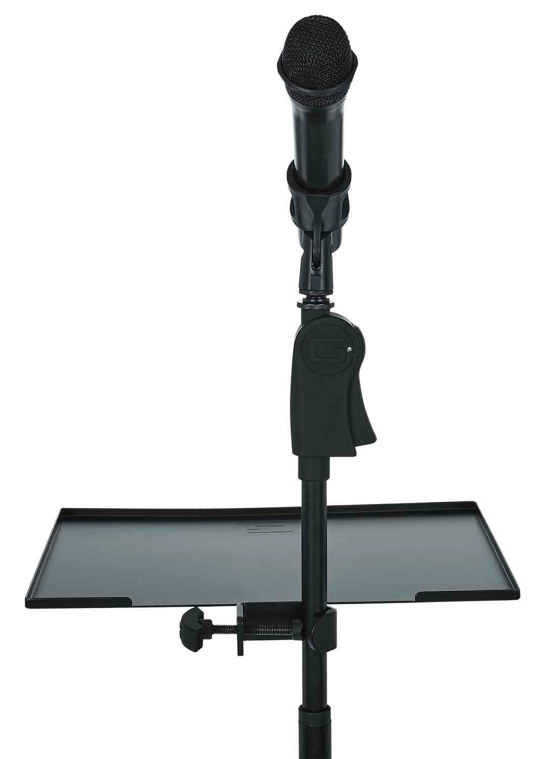 Gator GFW-SHELF1115 Microphone Stand with Accessory Shelf - Hollywood DJ