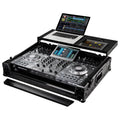 Odyssey FZGSPRIME4BL, Black Denon Prime 4 Flight Case with Glide Platform - Hollywood DJ