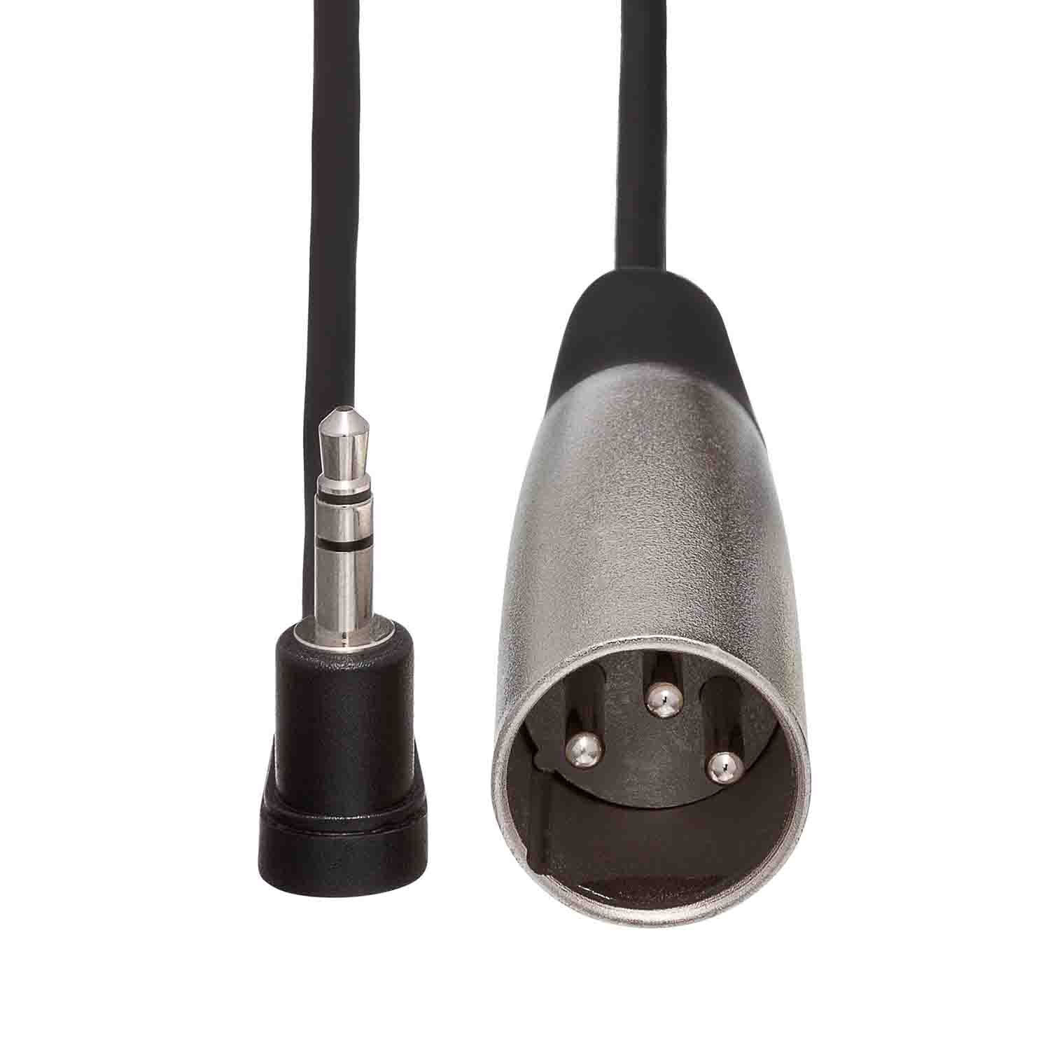 Hosa XVM-115M, XLR Male to Right Angle 3.5mm TRS Male Microphone Cable - 15 Feet - Hollywood DJ