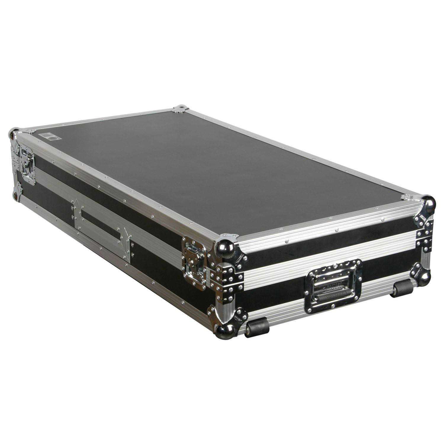 Odyssey FZBM10W, 10″ Format DJ Mixer and Two Battle Position Turntables Flight Coffin Case - Hollywood DJ