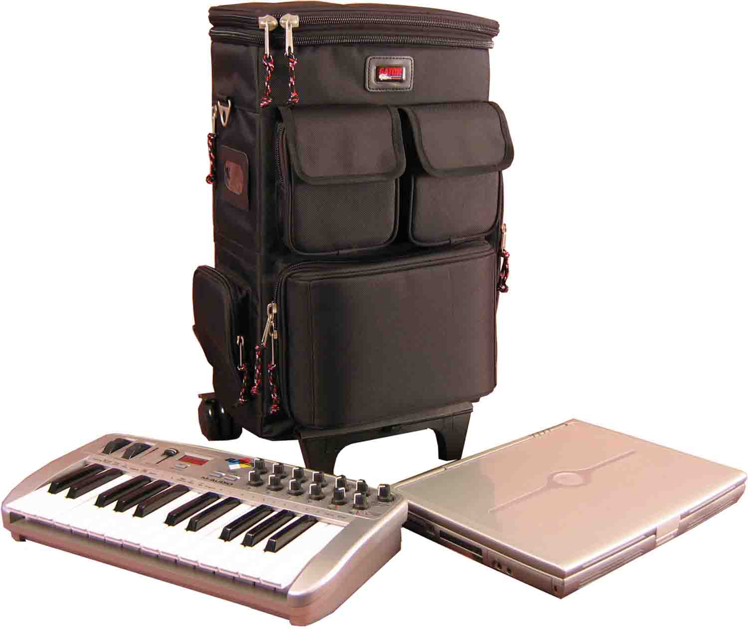 Gator Cases GK-LT25W Rigid EPS Foam Lightweight Backpack-Style Case for Micro-Controller and Laptop - Hollywood DJ