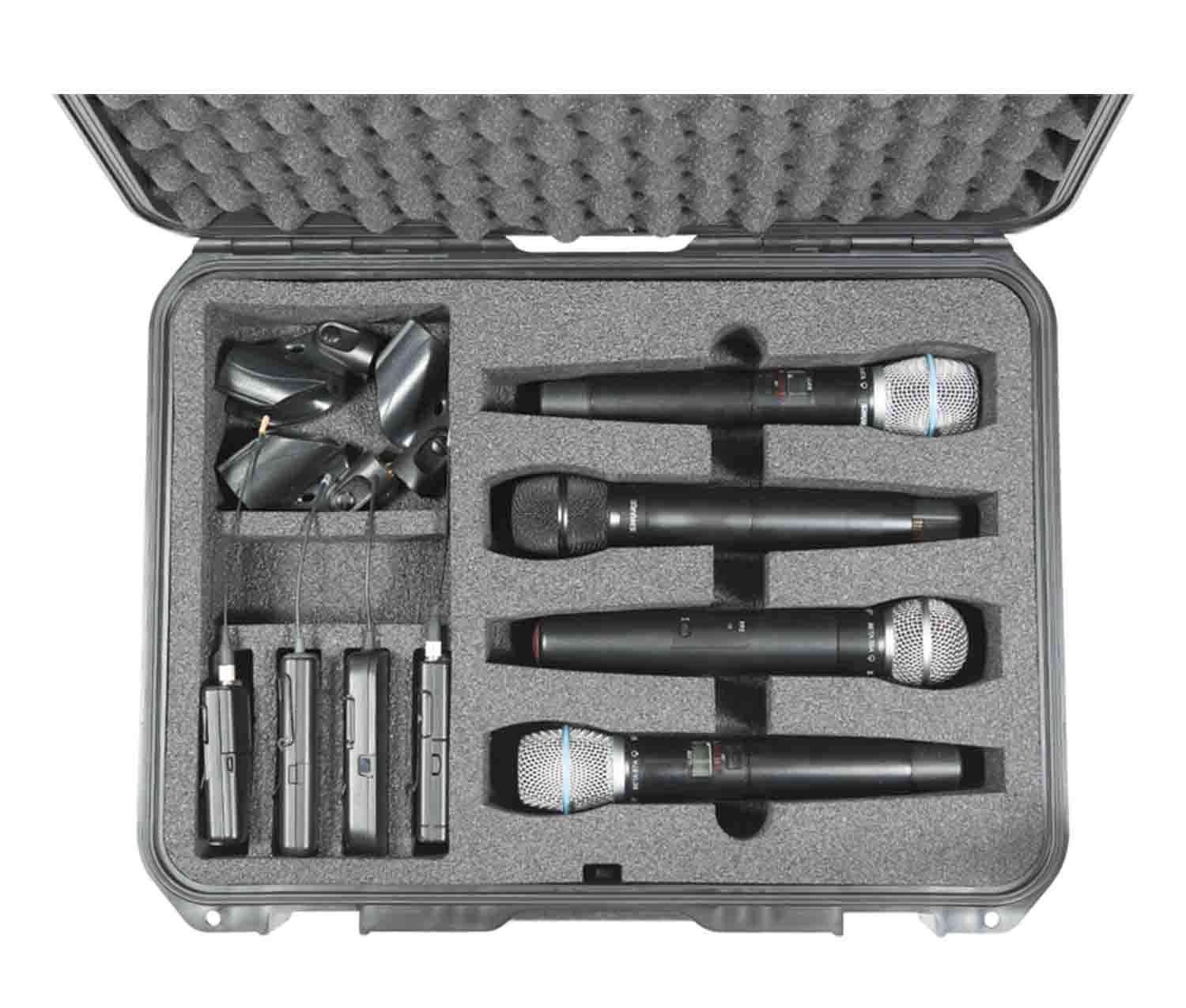 SKB Cases 3i-1813-7WMC iSeries Waterproof Case for 8 Wireless Microphones - Hollywood DJ