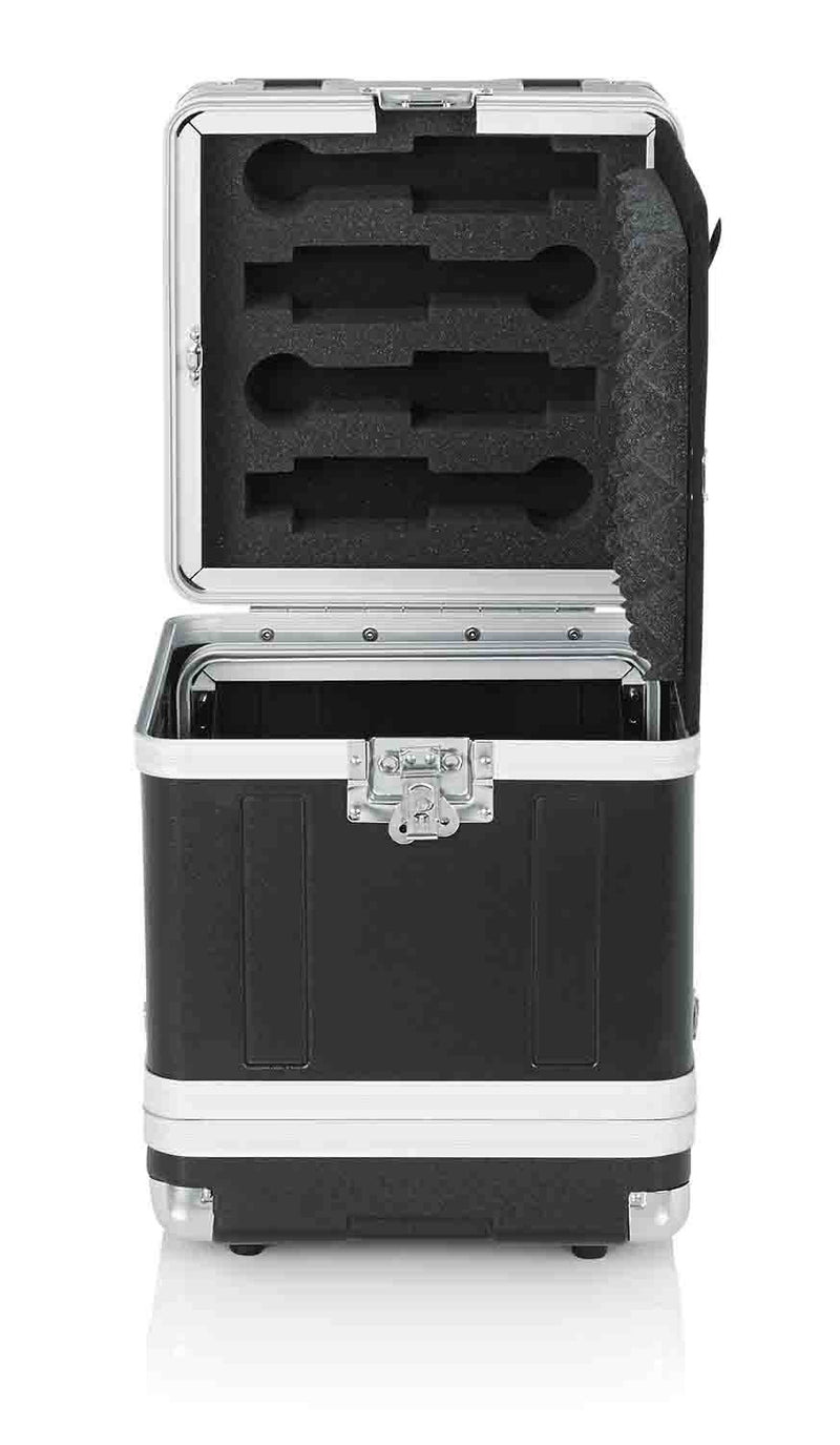 Gator Cases GM-4WR DJ Case for 4 Complete Wireless Microphone Systems - Half Rack - Hollywood DJ