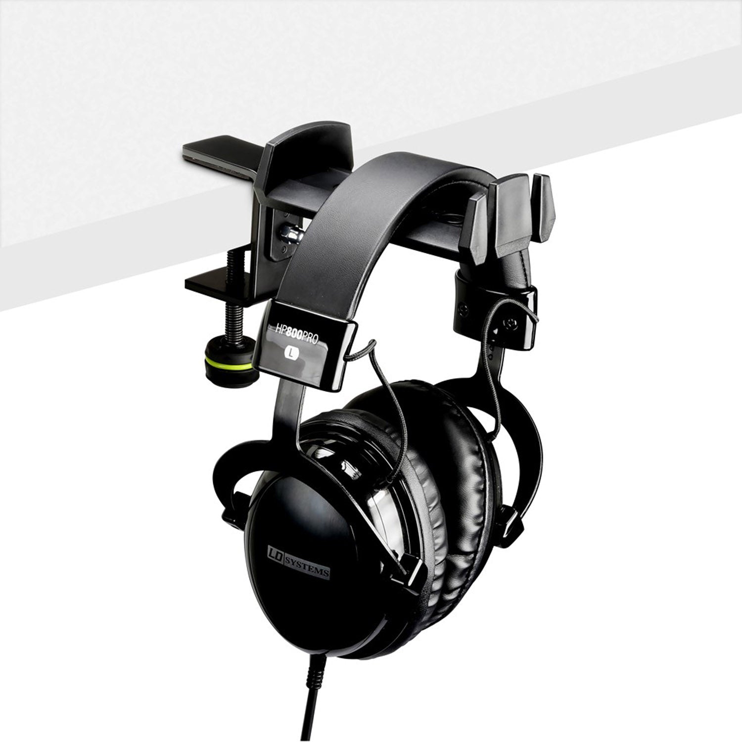 Gravity GHPHTC01B Desk-Mount Headphones Hanger - Hollywood DJ