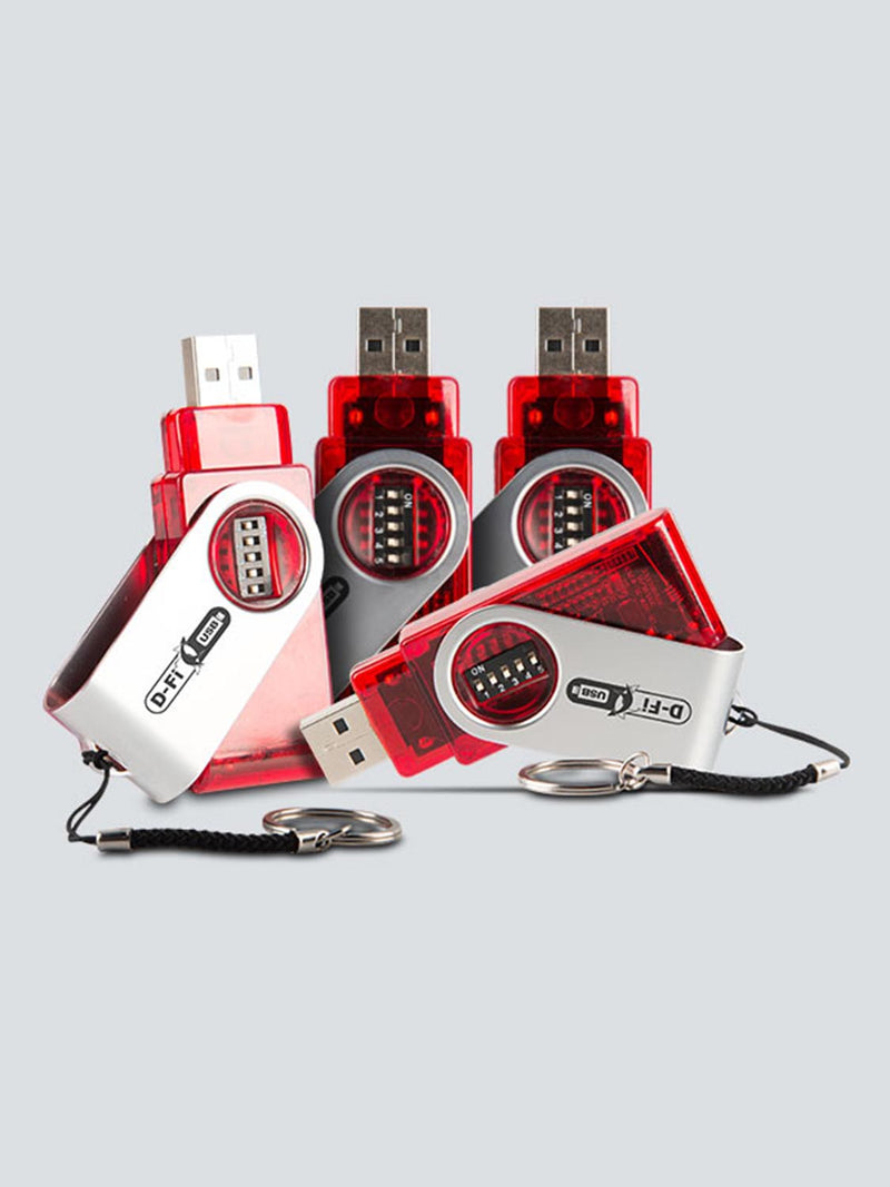 Chauvet DJ D-FI USB, Finger Sized Wireless D-Fi Transceivers - 4 Pack - Hollywood DJ