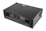 Odyssey FZGSPIDDJ8001BL Black Pioneer DDJ-800 Flight Case with Bottom 1U Rack Space and Glide Platform - Hollywood DJ