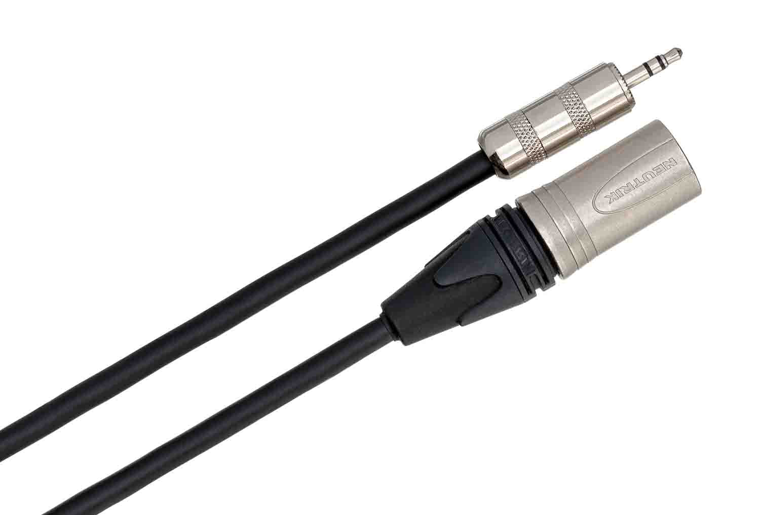 Hosa MMX-015, 3.5 mm TRS to Neutrik XLR3M Microphone Cable - 15 Feet - Hollywood DJ