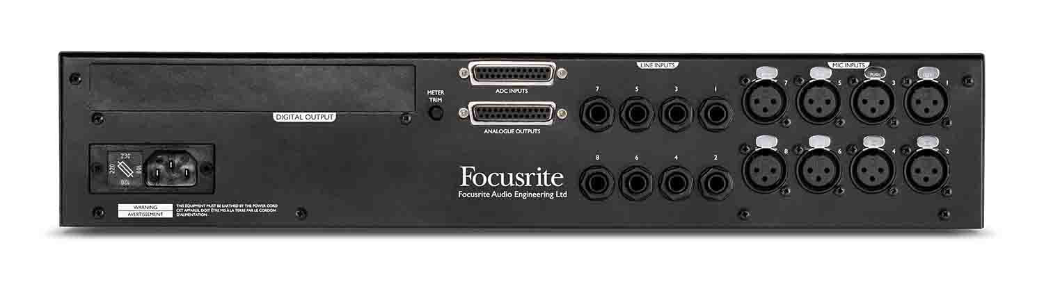 Focusrite Pro ISA 828 MkII 8-Channel Preamp for Mic, Line-Level, and Hi-Z Instruments - Hollywood DJ