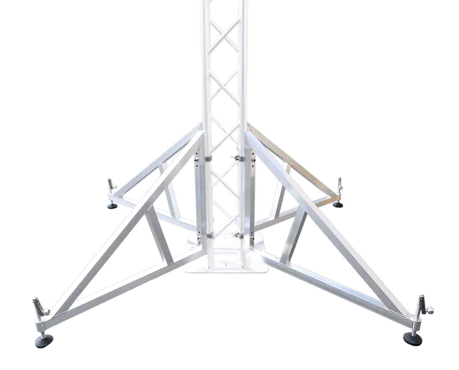 ProX XT-AC463X2 Pair of Vertical truss towers outrigger Leg Stabilizers with 2 clamps for F34 and 12" Bolted Truss 2" Pipe Diameter - Hollywood DJ