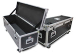 ProX XS-UTL10W Utility Storage Case with 4X 4 Wheels - Silver on Black - Hollywood DJ