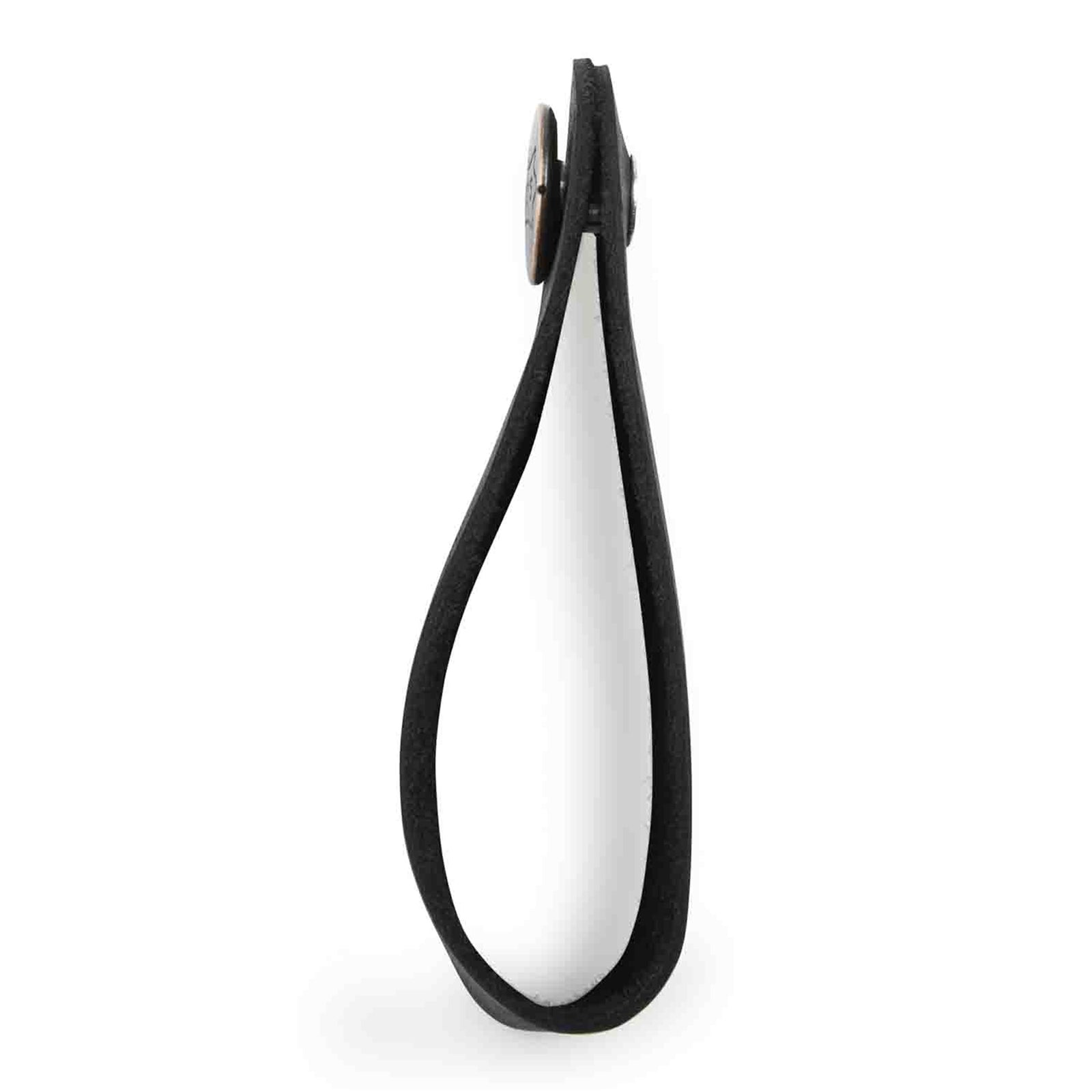 Levy's Leathers MM18CH-BLK Leather Headstock Strap Adapter for Acoustic Guitars - Black - Hollywood DJ