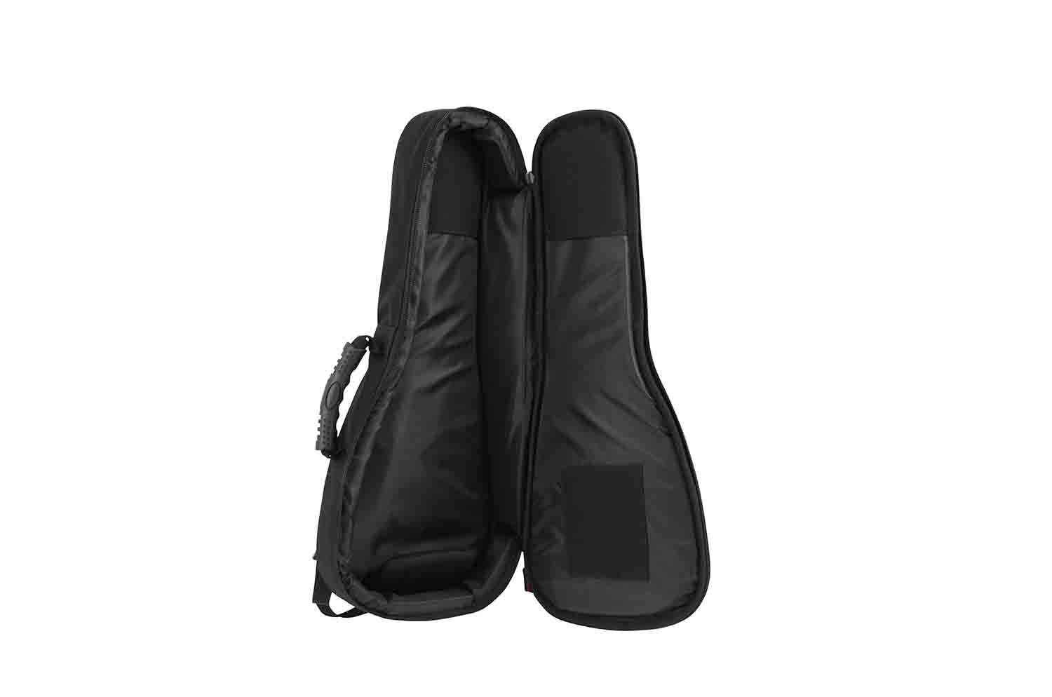 Gator Cases GB-4G-UKE SOP 4G Style DJ Gig Bag for Soprano Style Ukulele with Adjustable Backpack Straps - Hollywood DJ
