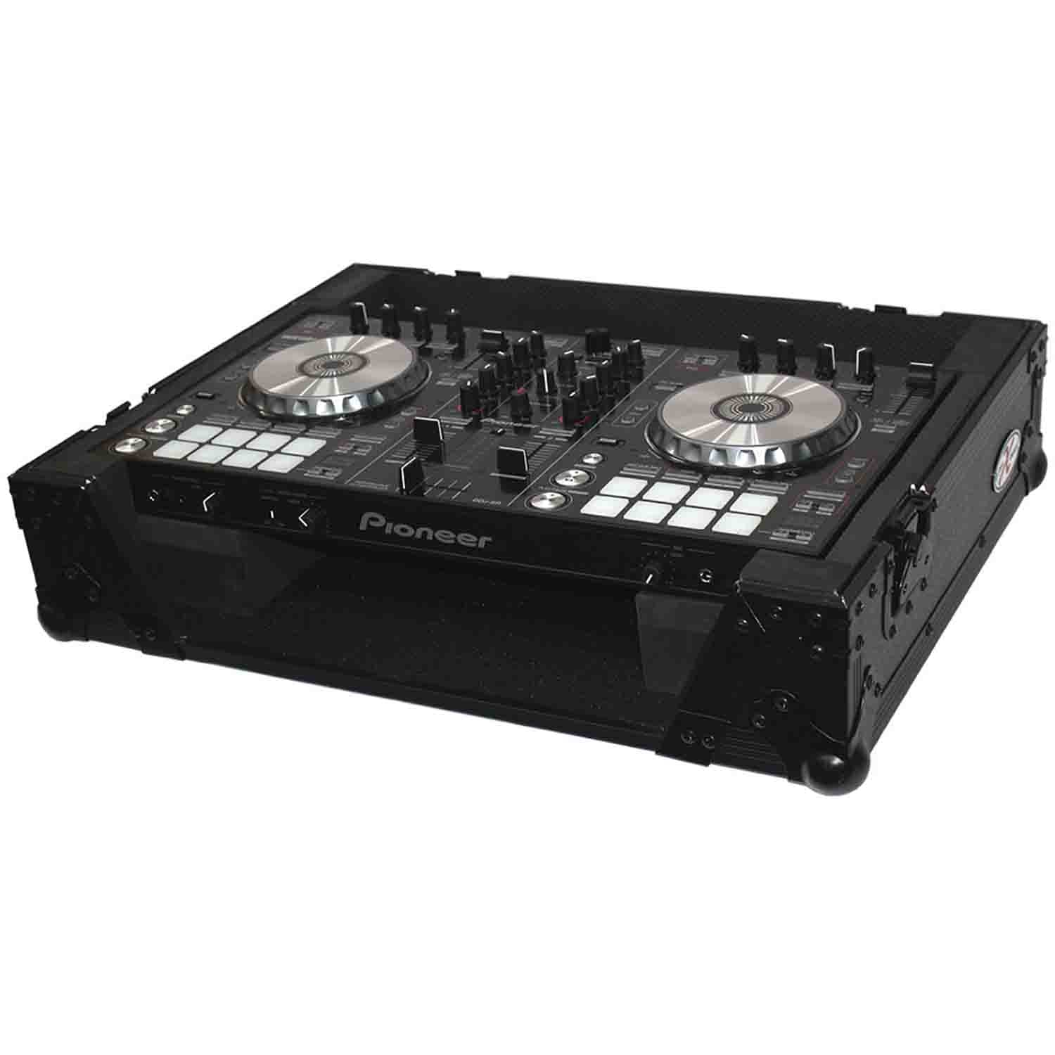 ProX XS-G4VBL DJ Flight Case for Gemini G4V 4 Channel DJ Controller - Black on Black - Hollywood DJ