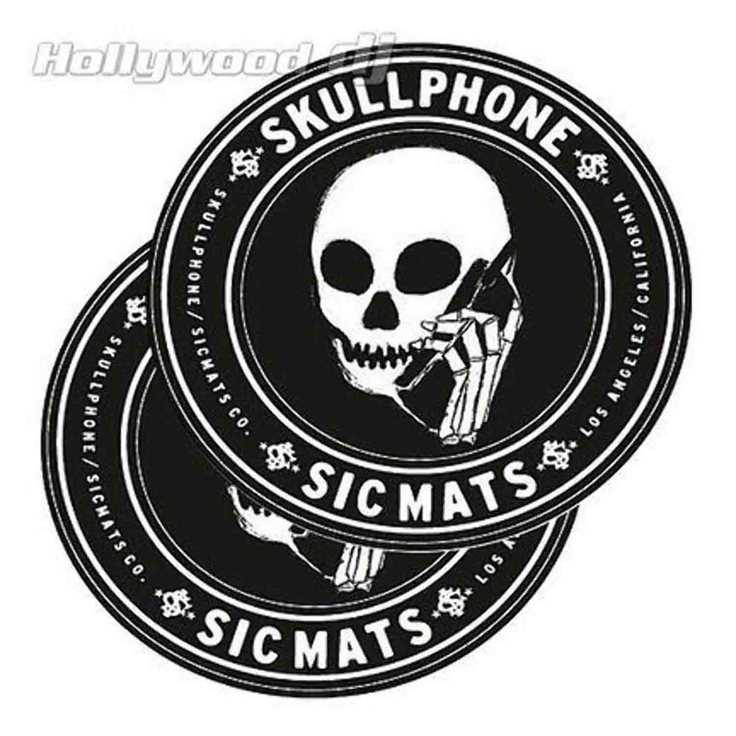 Sicmats Skullphone Turntable Slipmats - Pair - Hollywood DJ